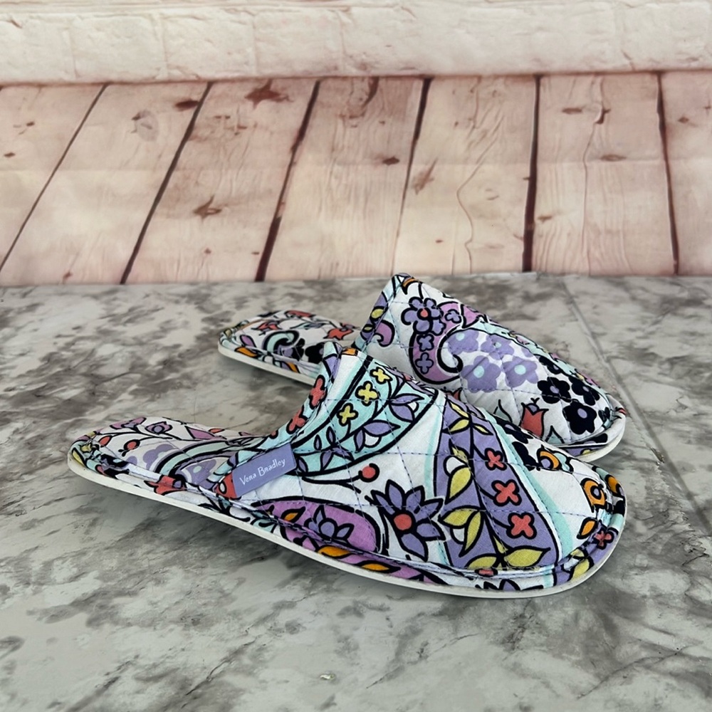 NWOT VERA BRADLEY Maddalena paisley slippers size small 5-6